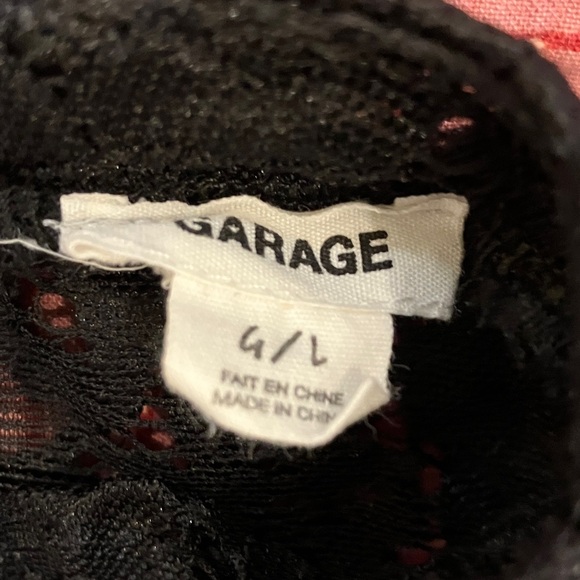 Garage women’s large Black Lace one piece shortsuit / romper - Picture 2 of 15